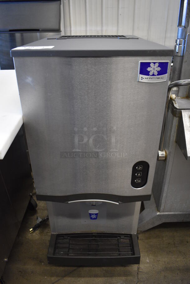 2022 Manitowoc CNF0201A-161 Stainless Steel Commercial Countertop Ice Maker and Dispenser. 115 Volts, 1 Phase. 16.5x24x40