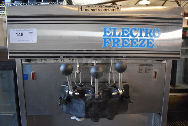 Electro Freeze 30TA-GAB-SS Stainless Steel Commercial Floor Style 2 Flavor w/ Twist Soft Serve Ice Cream Machine on Commercial Casters. 208/230 Volts, 1 Phase. 26x38x68 - Image 3 of 9