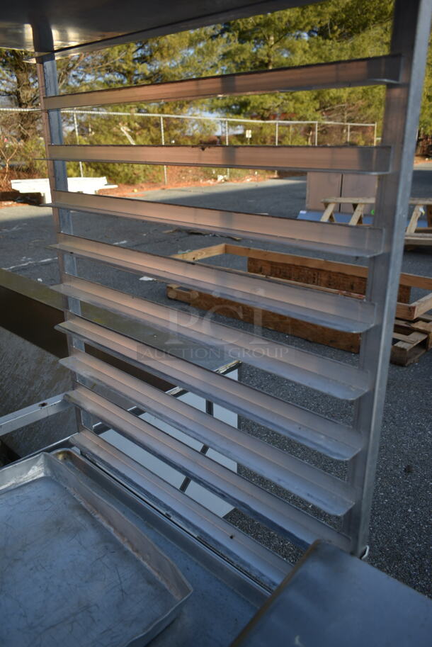 Metal Commercial Pan Transport Rack on Commercial Casters. - Image 2 of 3