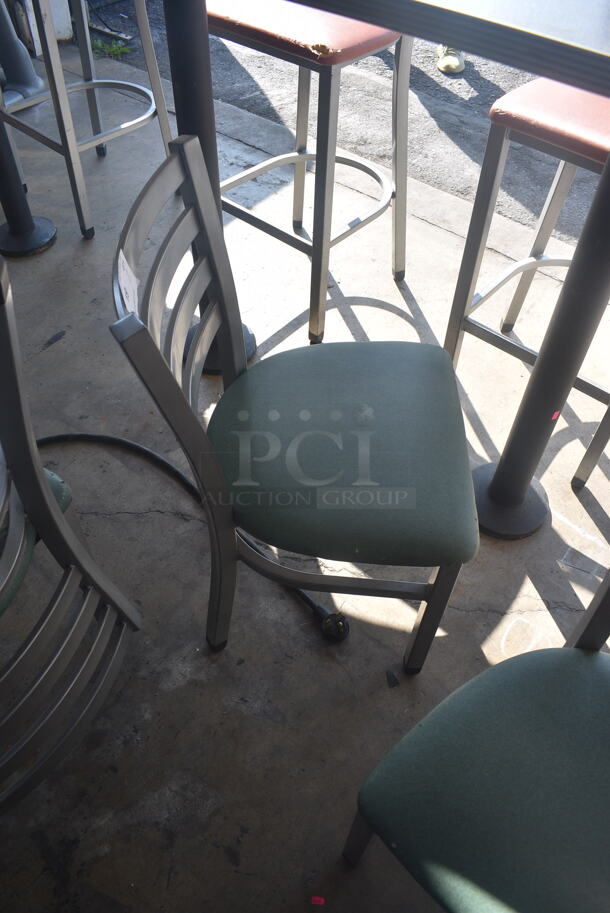 2 Ladderback Chairs w/ Green Cushions. 2 Times Your Bid! - Image 3 of 4