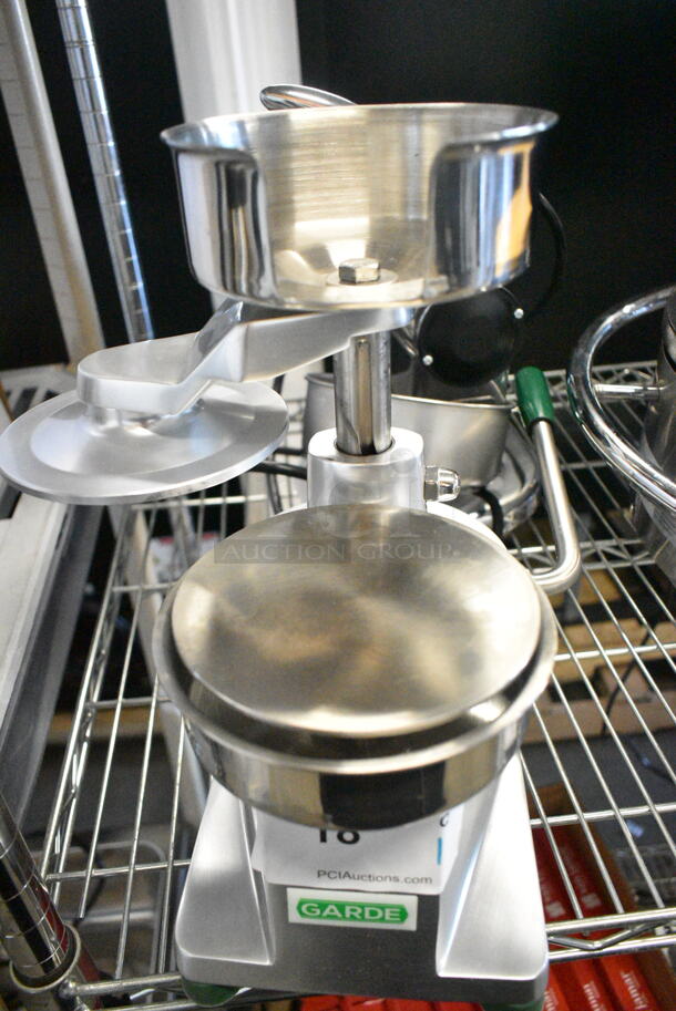 BRAND NEW SCRATCH AND DENT! Garde 181HDHP12 Heavy-Duty 1/2 lb. 5" Hamburger Patty Molding Press with Handle. 120 Volts, 1 Phase.  - Image 5 of 6