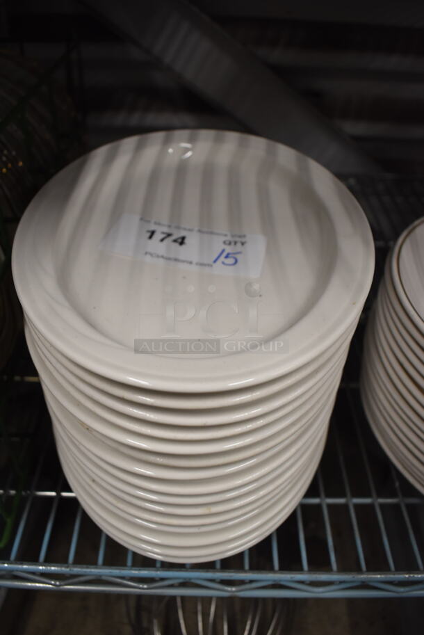 15 White Ceramic Oval Plates. 8.5x12x1. 15 Times Your Bid!