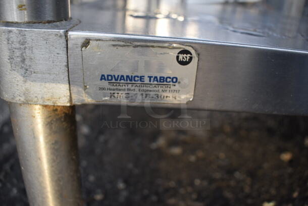 Stainless Steel Table w/ Sink Bay, Faucet, Handles and Under Shelf. 72x30x39. Bay 16x20x12 - Image 4 of 4