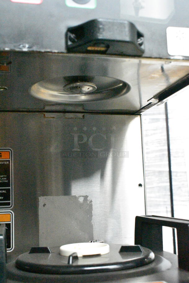 2016 Bunn DUAL SH DBC Stainless Steel Commercial Dual Coffee Machine w/ Hot Water Dispenser, 2 Satellite Servers and 2 Metal Brew Baskets. 120/208-240 Volts, 1 Phase. - Image 6 of 12