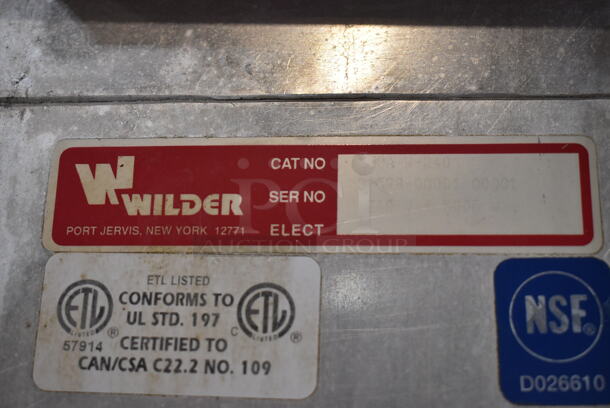 Wilder Metal Commercial Single Door Reach In Proofer. Tested and Does Not Power On - Image 7 of 7
