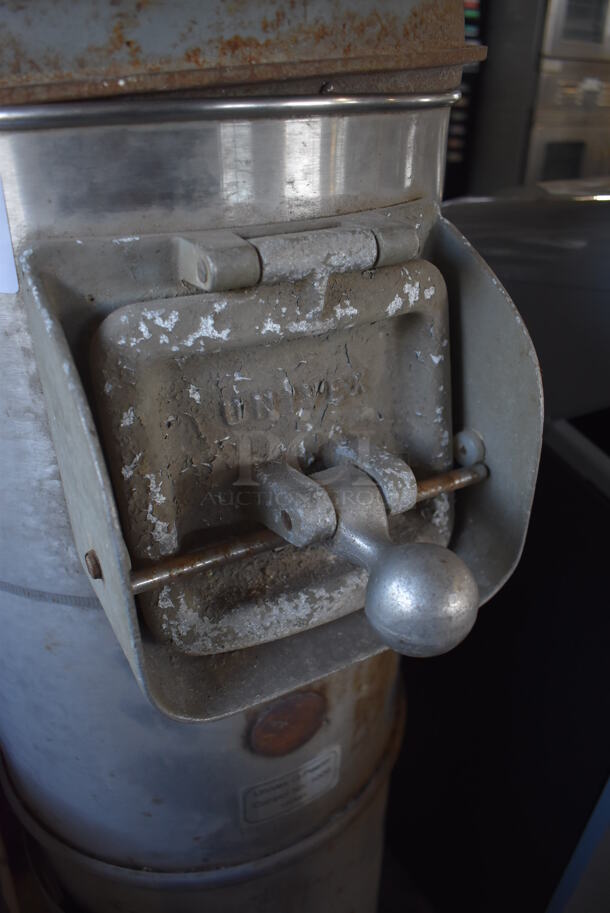 Univex G Stainless Steel Commercial Electric Powered Potato Peeler. Missing Leg. 16x21x55. Tested and Working! - Image 3 of 9