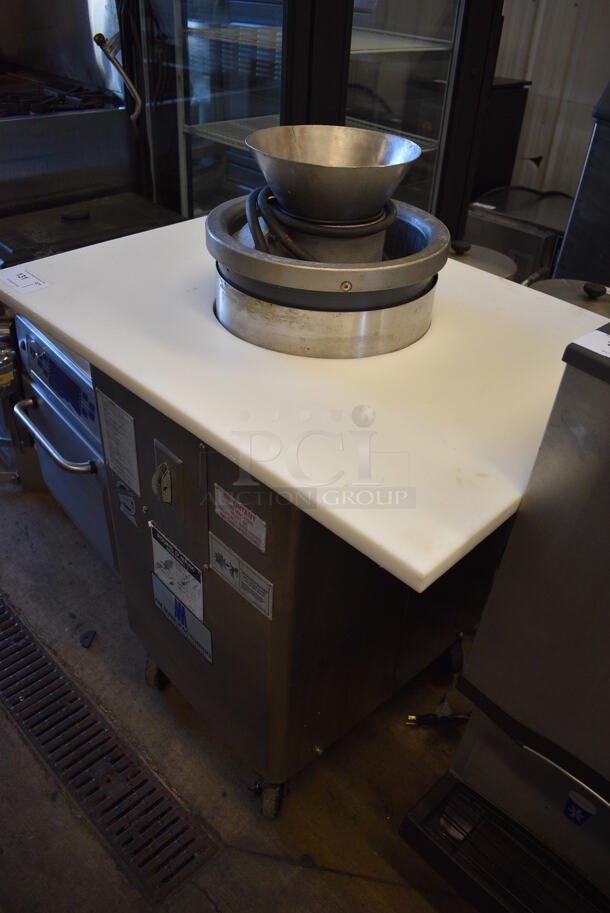 Round O Matic R-900 Stainless Steel Commercial Floor Style Dough Rounder on Commercial Casters. 115 Volts, 1 Phase. 36x28x44. Tested and Working! - Image 7 of 7