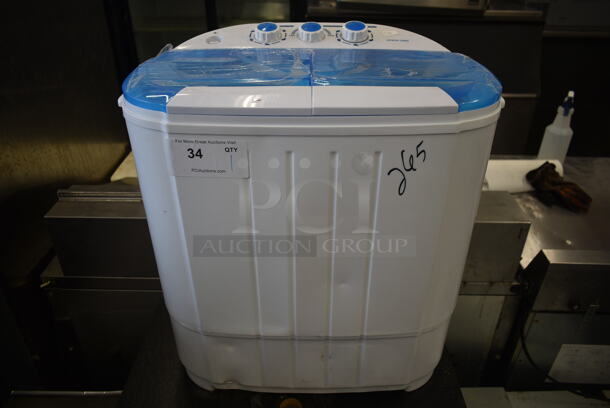BRAND NEW SCRATCH AND DENT! Auertech XPB36-388S Metal Countertop Mini Portable Washer. 110 Volts, 1 Phase. 