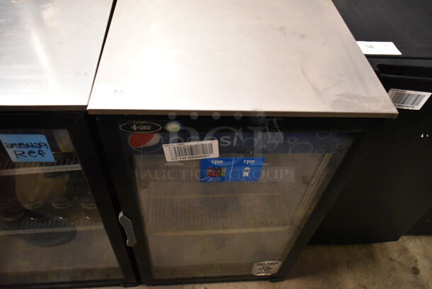 QBD DC6LP-HC Metal Commercial Mini Cooler Merchandiser w/ Poly Coated Racks. 120 Volts, 1 Phase. Tested and Working!