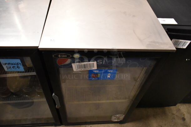 QBD DC6LP-HC Metal Commercial Mini Cooler Merchandiser w/ Poly Coated Racks. 120 Volts, 1 Phase. Tested and Working! - Image 1 of 4