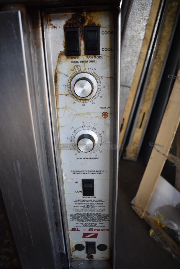 2 Southbend Stainless Steel Commercial Natural Gas Powered Full Size Convection Ovens w/ View Through Doors, Metal Oven Racks and Thermostatic Controls. 38x36x64. 2 Times Your Bid! - Image 8 of 9