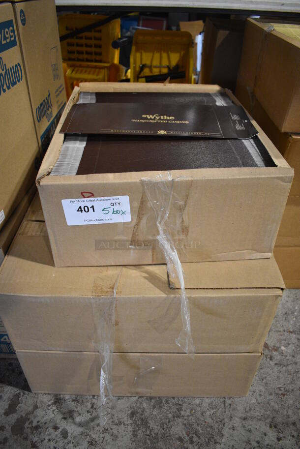 5 Boxes of Brown Colored Box Pieces. 5 Times Your Bid! - Image 2 of 2