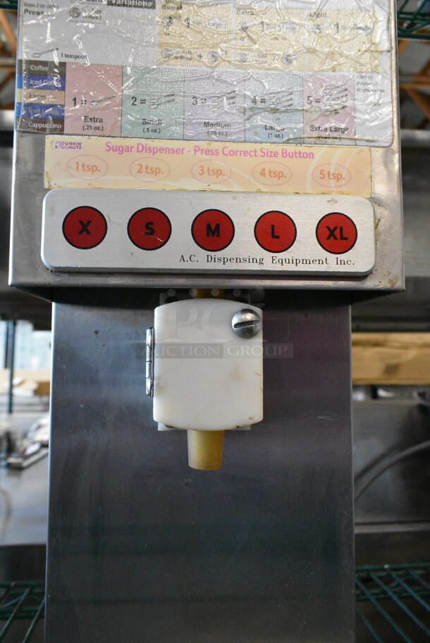 SureShot AC-6ES Stainless Steel Commercial Countertop Sugar Dispenser. 120 Volts, 1 Phase.  - Image 3 of 5
