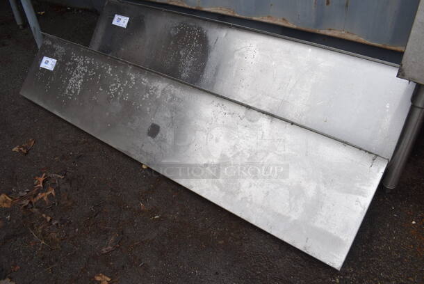 Stainless Steel Wall Mount Shelf w/ Brackets. 60x12x12
