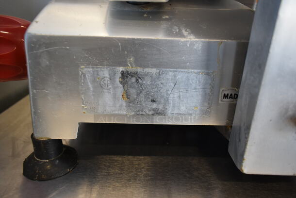 Berkel Stainless Steel Commercial Countertop Meat Slicer w/ Blade Sharpener. 115 Volts, 1 Phase. Tested and Working! - Image 7 of 8