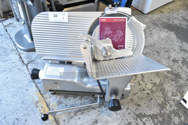 BRAND NEW SCRATCH AND DENT! Estella 348SLM12 Stainless Steel Commercial Countertop 12" Heavy-Duty Manual Meat Slicer. 115 Volts, 1 Phase. Tested and Working! - Image 2 of 11