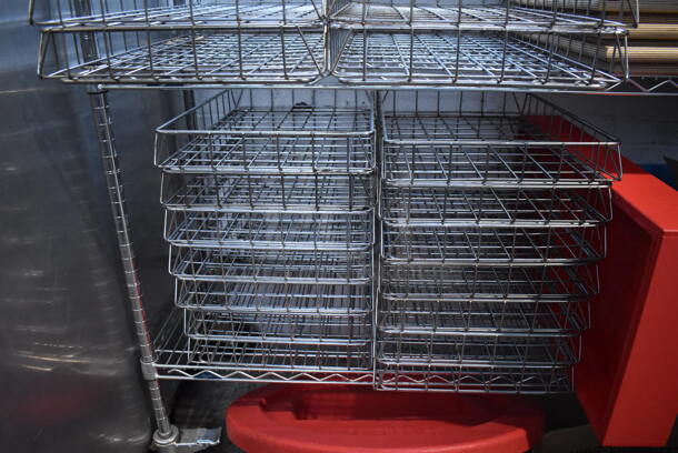 ALL ONE MONEY! Metro Lot of Various Items Including Metal Baskets, Poly Bins and Metal Legs. Does Not Include Shelving Unit - Image 3 of 8