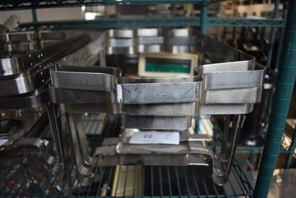 5 Metal Chafing Dish Frames. 12x25x9. 5 Times Your Bid!