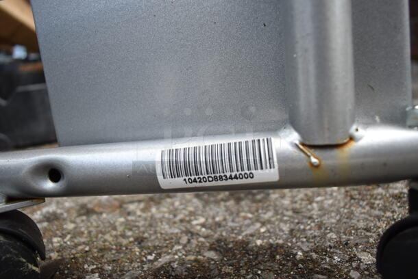 Gray Metal 4 Tier Rack on Casters.  - Image 5 of 5