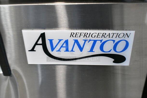 BRAND NEW SCRATCH AND DENT! 2023 Avantco 178APT48HC Stainless Steel Commercial Sandwich Salad Prep Table Bain Marie Mega Top. 115 Volts, 1 Phase. Tested and Working! - Image 2 of 10