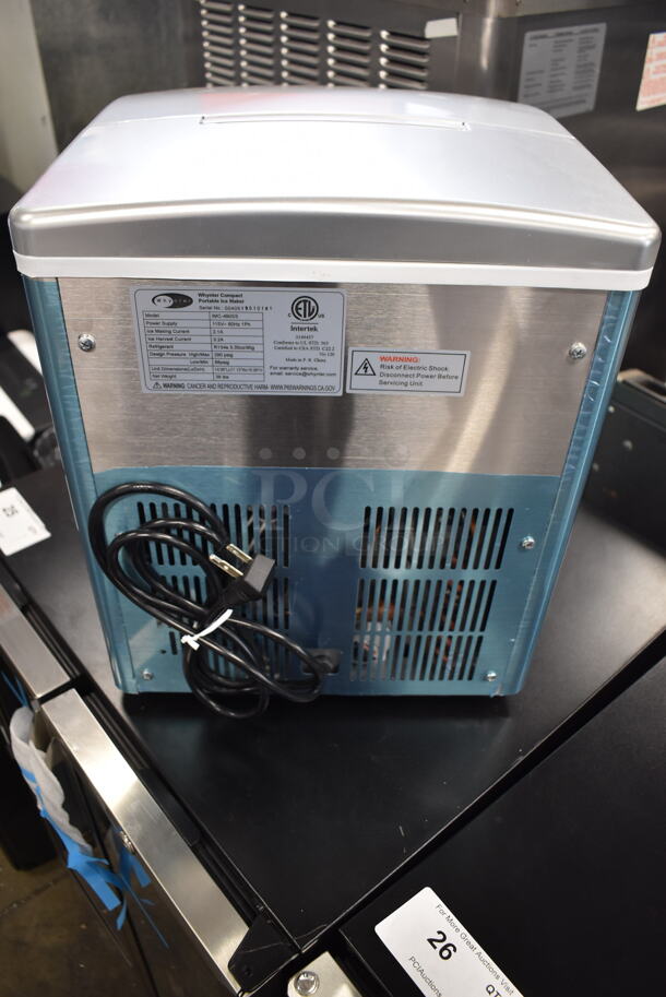 BRAND NEW SCRATCH AND DENT! Whynter IMC-490SS Commercial Stainless Steel Electric Compact Portable Ice Maker. 115V, 1 Phase. Tested And Working!  - Image 6 of 7