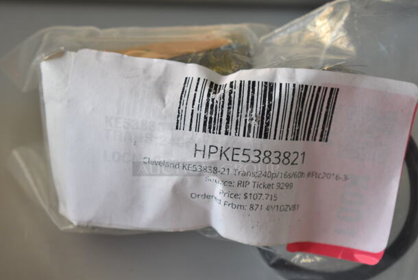 2 BRAND NEW SCRATCH AND DENT! Items; HPKE5383821 Cleveland KE53838-21 Trans;240p/16s/60h #Ftc2016-3- and HPFK110613 Cleveland FK110613 Kt-Vlv Asy,Dbl Sw,Bll,Vlv W/Wr. 2 Times Your Bid! - Image 3 of 4