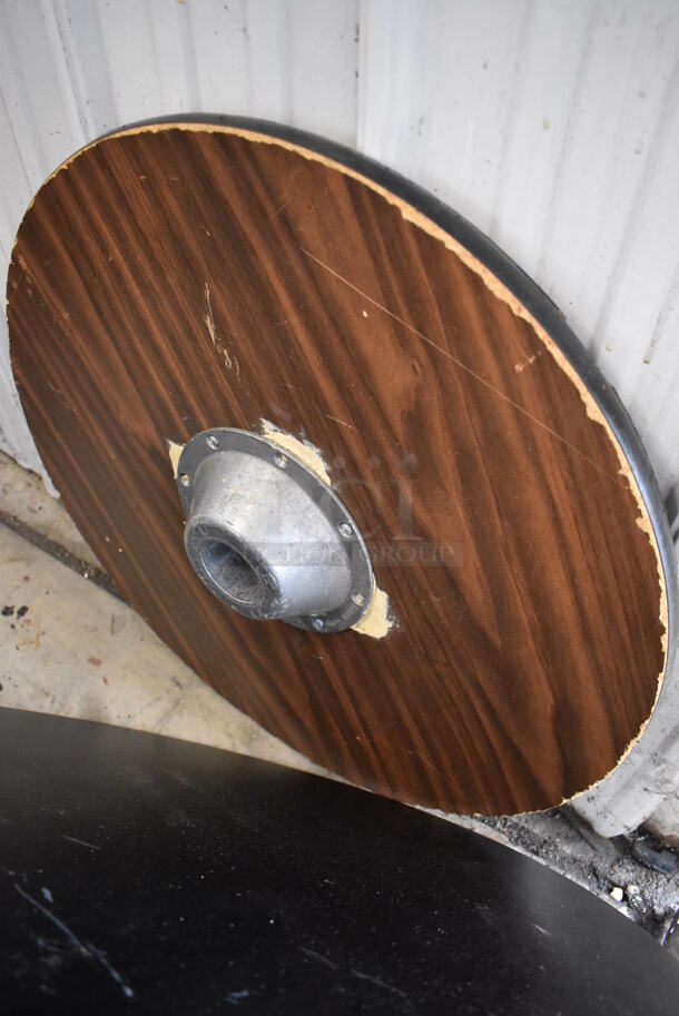 2 Black Round Tabletops. 30x30x1, 24x24x1. 2 Times Your Bid! - Image 4 of 4