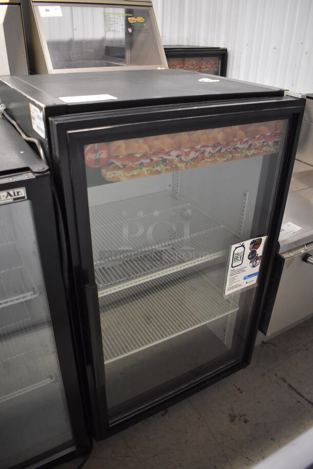 2013 True GDM-07 Metal Commercial Mini Cooler Merchandiser w/ Poly Coated Racks. 115 Volts, 1 Phase. 24x24x39. Tested and Working! - Image 2 of 6