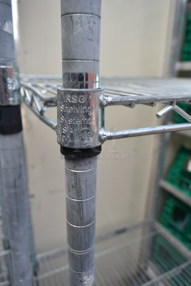 Chrome Finish 4 Tier Wire Shelving Unit on Commercial Casters. BUYER MUST DISMANTLE. PCI CANNOT DISMANTLE FOR SHIPPING. PLEASE CONSIDER FREIGHT CHARGES. - Image 4 of 4