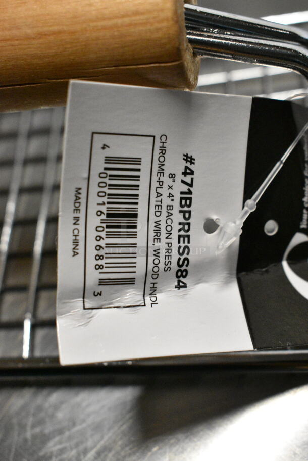 BRAND NEW SCRATCH AND DENT! Lot of Various Items Including 471BPRESS84 Choice 8" x 4" Wood Handle Bacon Press, 6 Garde 181COM1KNIFE Heavy Duty Manual Can Opener Knife, 19164910CAML RITZ® 64910 19" x 13" Camel Grass Cloth PVC Coated Placemat - 12/Pack.  - Image 3 of 8
