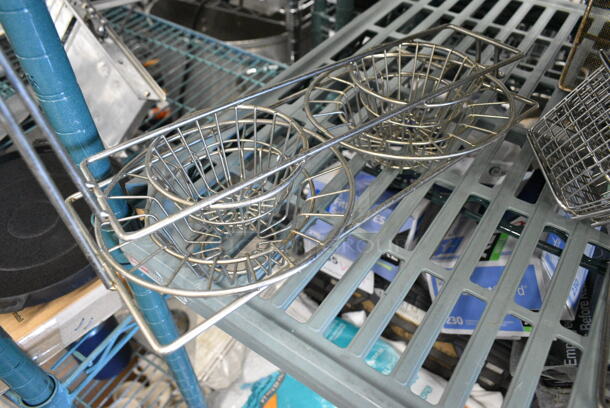 ALL ONE MONEY! Lot of Various Items Including 3 Skimmers, 4 Decorative Fry Baskets and 2 Well Fryer Basket.  - Image 7 of 7