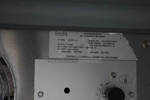 2010 Delfield Model 406-STAR2 Stainless Steel Commercial Single Door Undercounter Cooler. 115 Volts, 1 Phase. 27.5x28.5x29.5. Tested and Working! - Image 5 of 5