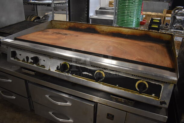 Star Ultra Max Stainless Steel Commercial Countertop Natural Gas Powered Flat Top Griddle. 60x32x17 - Image 2 of 5