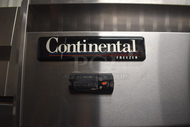 Continental 2FE Stainless Steel Commercial 2 Door Reach In Freezer on Commercial Casters. Missing Doors. 115 Volts, 1 Phase. 57x34x82. Tested and Does Not Power On - Image 3 of 6