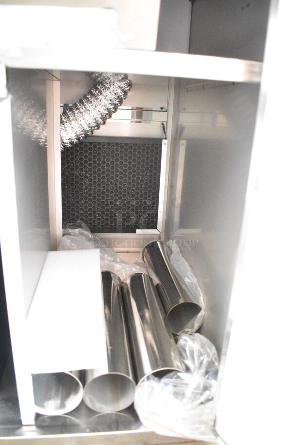 BRAND NEW SCRATCH AND DENT! TXR-YY01 Stainless Steel Commercial Purifier Smoke Eater. 220 Volts.  - Image 6 of 9