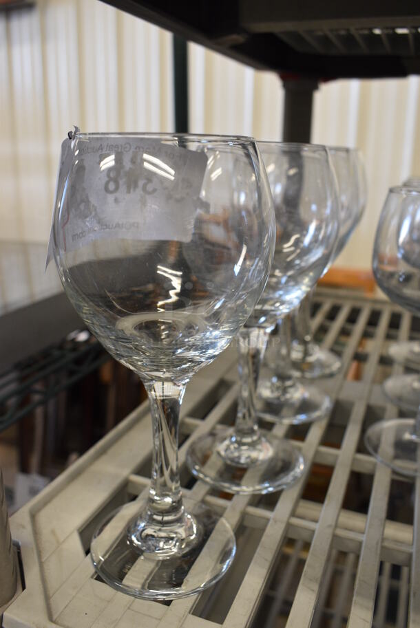 4 Wine Glasses. 3.5x3.5x8. 4 Times Your Bid! - Image 1 of 2