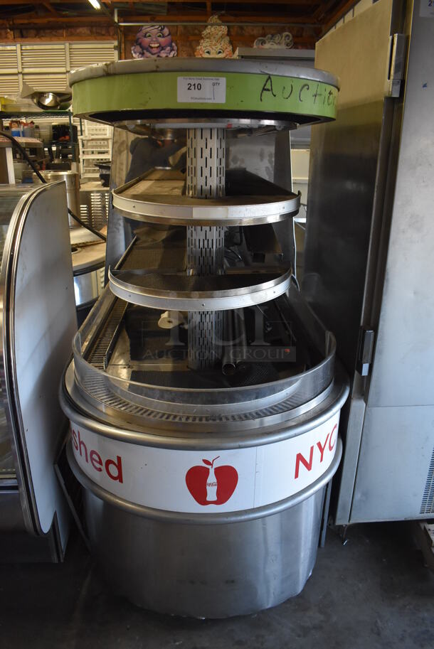 Stainless Steel Commercial Floor Style Open Grab N Go Merchandiser. 40x30x63. Cannot Test - Unit Needs New Power Cord - Image 2 of 6