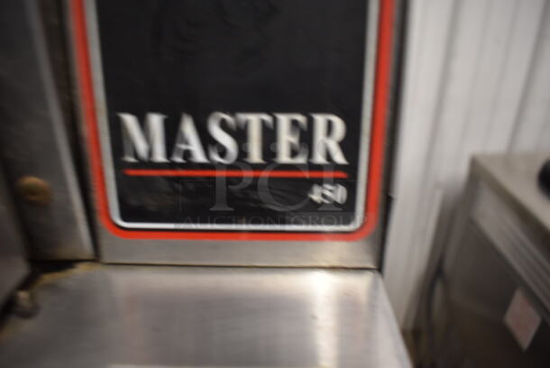 2 Garland Master 450 Commercial Stainless Steel Natural Gas Powered Double Convection Oven With Steel Racks. 2 Times Your Bid!  - Image 7 of 10