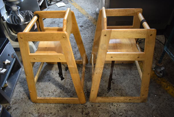 2 Wooden High Chairs. 2 Times Your Bid! - Image 4 of 6
