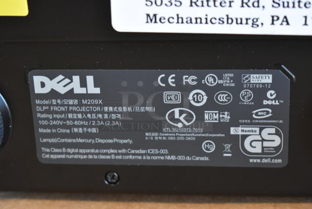 Dell M209X DLP Front Projector in Bag. 100-240 Volts, 1 Phase.  - Image 11 of 12
