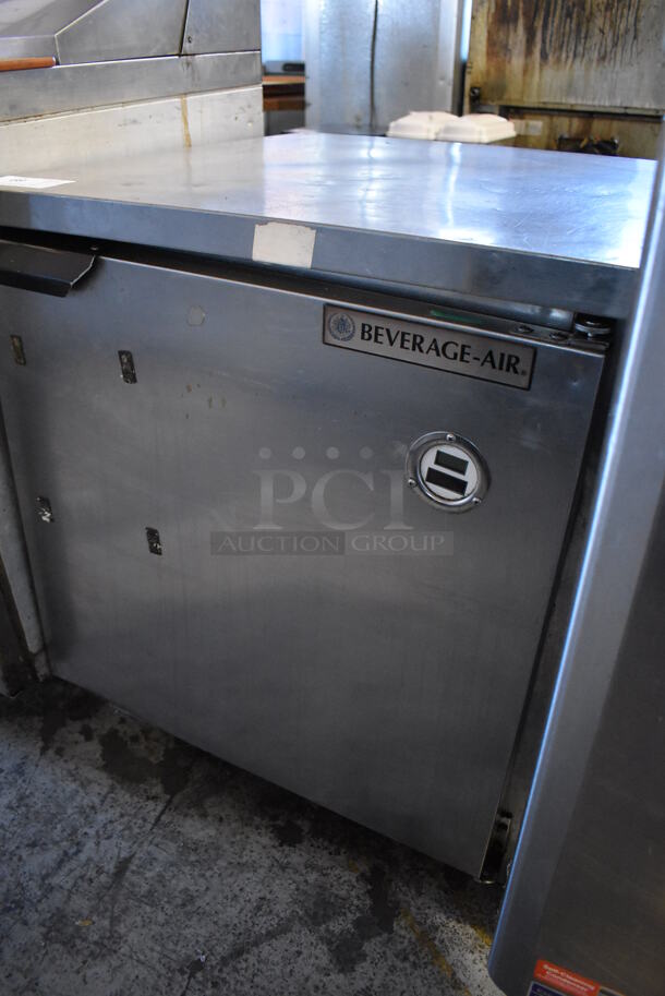 Beverage Air Stainless Steel Commercial Single Door Undercounter Cooler. 115 Volts, 1 Phase. 27x30x30.5. Tested and Working! - Image 2 of 5