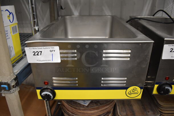 2019 Qualite RDFW-1200NP Stainless Steel Commercial Countertop Food Warmer. 120 Volts, 1 Phase. 14.5x23x9. Tested and Working!