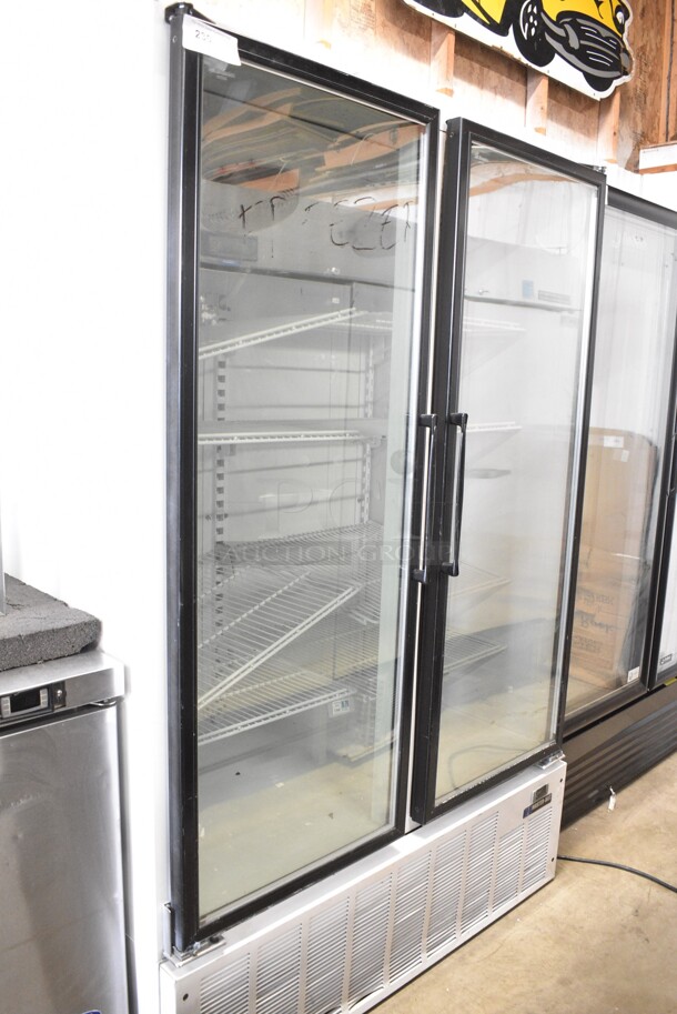Master-Bilt BLG-48HD Metal Commercial 2 Door Reach In Freezer Merchandiser. 115/208-230 Volts, 1 Phase.  - Image 1 of 6
