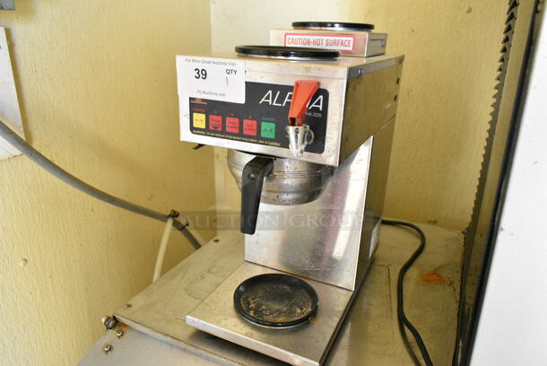 Curtis ALP3DS12A000 Stainless Steel Commercial Countertop Coffee Machine w/ Hot Water Dispenser and Metal Brew Basket. 120 Volts, 1 Phase. This Unit Was In Working Condition When the Restaurant Closed. (kitchen) - Image 2 of 4