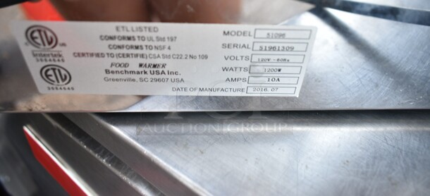 Benchmark USA 51096 Stainless Steel Commercial Countertop Food Warmer. 120 Volts, 1 Phase. Tested and Working! - Image 4 of 4