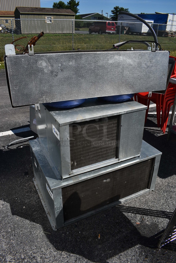 2 Kolpak Walk In Boxes That Make Up One 18'x8'x7' Combo Box w/ Bohn Model ADT065AK 115 Volt, 1 Phase Condenser, Bohn Model LET065BK 208-230 Volt, 1 Phase Condenser, Russell Model RLH080M44-D 208 Volt, 1 Phase Compressor and Russell Model RLH165L44-E 208 Volt, 3 Phase Compressor. 2 Times Your Bid! - Image 4 of 12