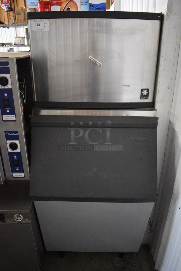 Manitowoc QY0454A Stainless Steel Commercial Ice Head on Bin. 115 Volts, 1 Phase. 30x36x71
