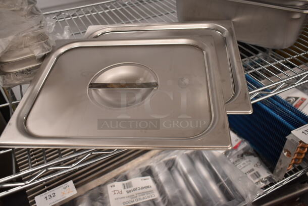 BRAND NEW SCRATCH AND DENT! Lot of Various Items Including Stainless Steel Drop In Bins; 4070949 1/9 and 1/2 Sizes and Two 1/2 Size Lids.  - Image 7 of 8