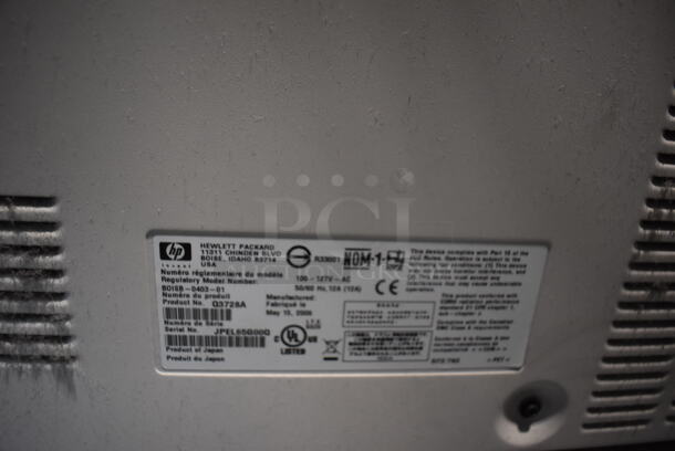 HP LaserJet Floor Style Printer Copier Scanner. 100-127 Volts, 1 Phase. 31x29x48 - Image 10 of 12