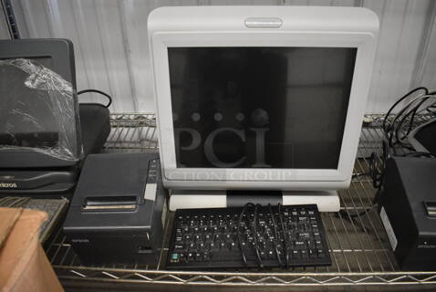 PAR 15" Computer Monitor, Epson Model M244A Receipt Printer and Keyboard!
